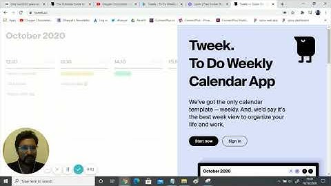 App Intro - Tweek - ToDo App to plan your week