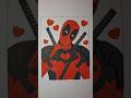 Deadpool's Soft Side! 💖 Coloring the Merc with a Heart Speedart Challenge