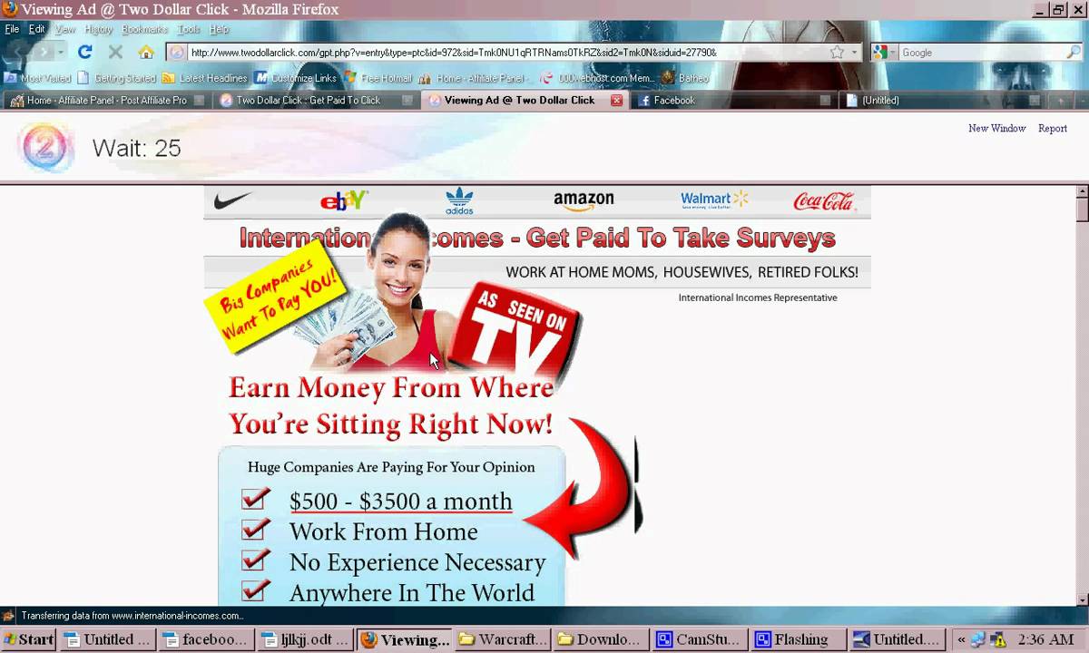 PTC $2dollar click(it's free join in)