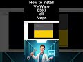 How to Install Hyper Visor ESXI on Host Machine #install #operatingsystem #vmware #linux #hyperv