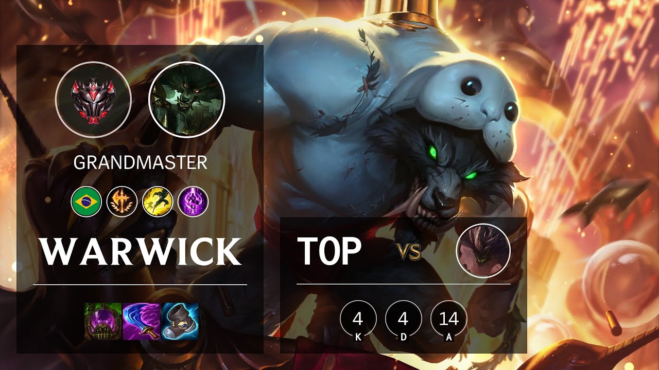 Warwick Top vs Malphite - BR Grandmaster Patch 10.24