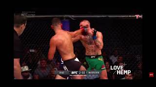 Diaz's slap in the face and middle finger.(vsMcgregor)