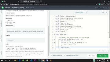 A Very Big Sum in C# Language | Hacker Rank | Coding Solution