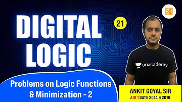 Problems on Logic Functions & Minimization - 2 | Lec 21 | Digital Logic | GATE 2022 CSE  #AnkitGoyal