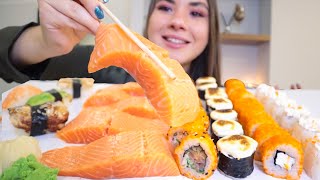 видео: МУКБАНГ • Лосось суши и роллы • Отвечаем на вопросы • Salmon eating and sushi Mukbang х asmr асмр 먹방 картинка: МУКБАНГ • Лосось суши и роллы • Отвечаем на вопросы • Salmon eating and sushi Mukbang х asmr асмр 먹방