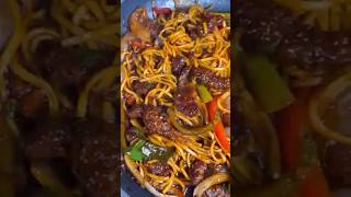 Air Fried Crispy Chilli Beef Noodles | High Protein Fakeaway #food #noodles #extraspicy #spicymeal