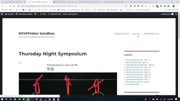 Events and Event Templates - RSVPMaker WordPress Plugin