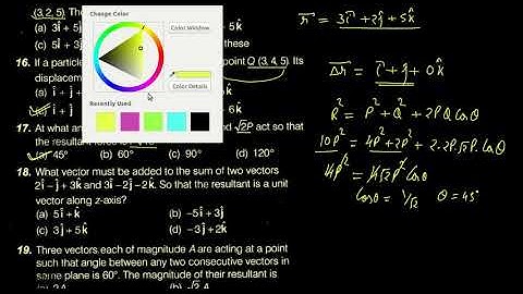NEET DC Pandey  (vectors) Check point 2b