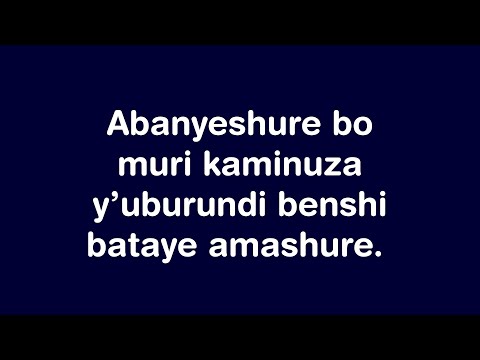 Abanyeshure bo muri kaminuza y'uburundi bariko baraheba amashure kubera inzara.