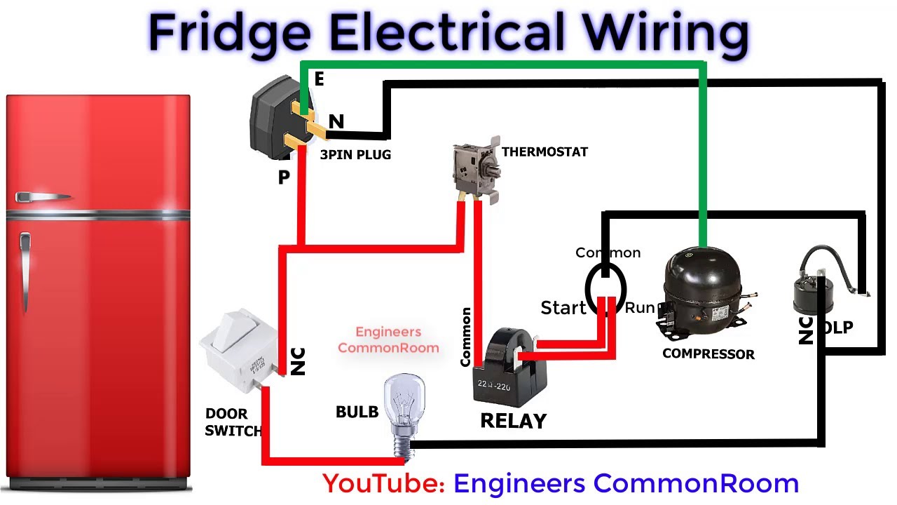 Description: Refrigerator thermostat connection and full electric wiring  refrigerator diagram w…