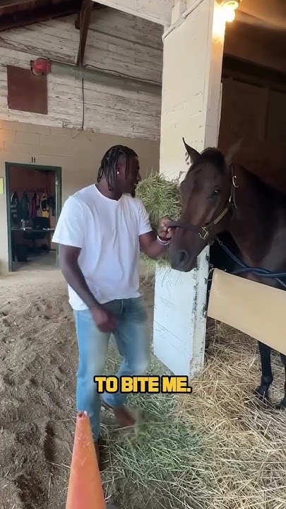 Xavier Legette loves horses  @kentuckyderby