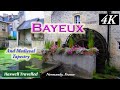 Bayeux with medieval tapestry story  history  normandy france 4k