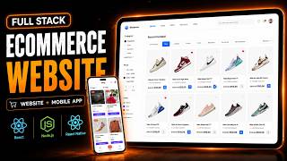 AI-Powered MERN Stack E-Commerce Project | React Website + Mobile App + Admin Dashboard