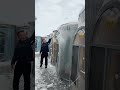Clear frozen pipe,Interesting ice #asmr #satisfying  #funny #odlysatisfying #snow #ice #fyp