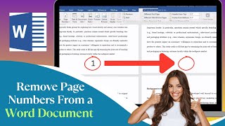 How to Remove Page Numbering in a Word Document  | Microsoft Word