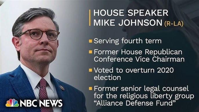 Republican House Speaker Mike Johnson's first days in his new job