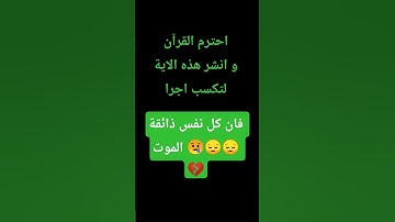 كل نفس ذائقة الموت 😢💔 #القرآن الكريم #اكسبلور #سورة العنكبوت #راحة_نفسية #راحة_للقلب #3dislam