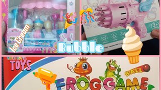 12 Minutes Satisfying With Video Compilation Unboxing & Review Ice Cream Toy, Bubble Gun & Frog Game