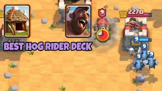 THIS DECK COUNTERS EVERYTHING!!! HOG RIDER GOBLIN HUT