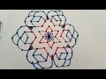 11x6 dotkolam Kambikolam nelivukolam rangolidesignkolam vilakkukolam #kolam #kolangal #dotkolam #art