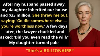 "After my husband passed away, my daughter inherited our house and $33 million.