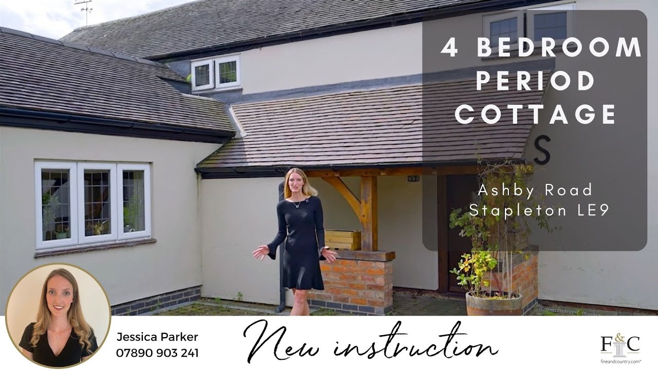 4 Bedroom period cottage for sale Ashby road Stapleton LE9 Leicestershire Fine and