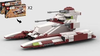 ジュラ・サヴォワ　赤白2本セット☆ LEGO MOC-152252 TX-130 Super Saber-Class Republic Fighter Tank