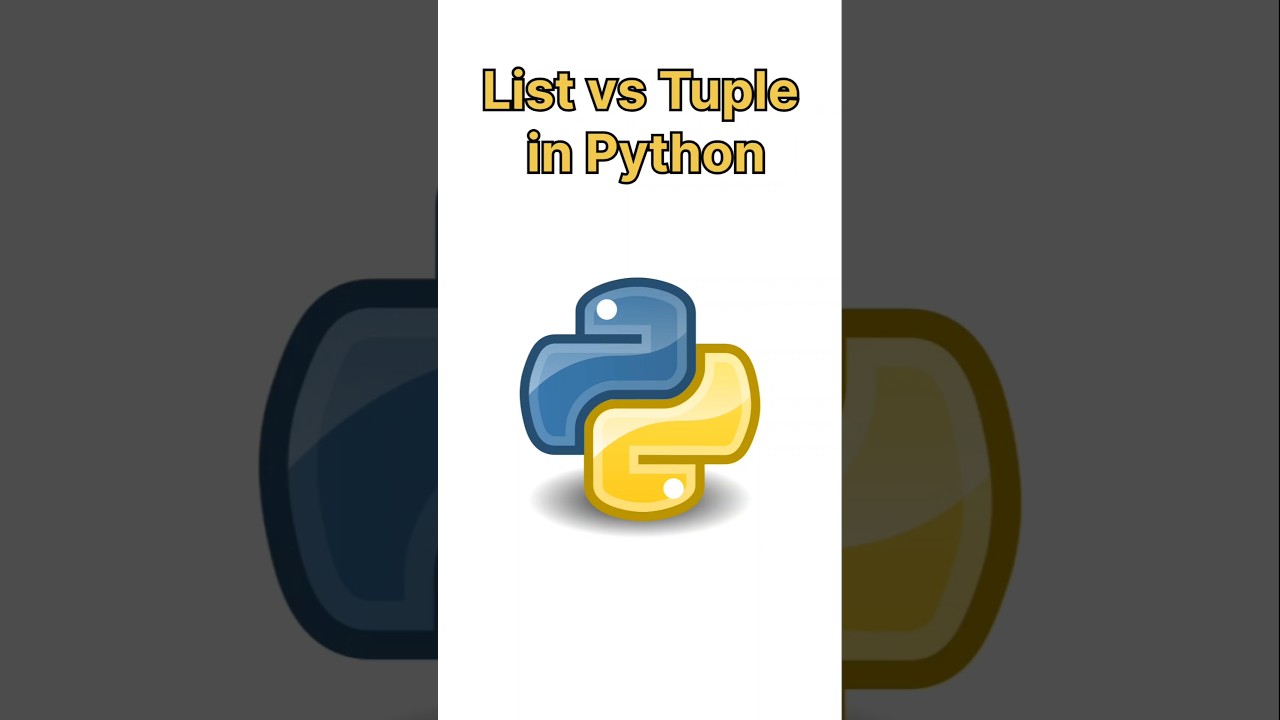 List vs Tuple in Python | Key Differences Explained in 10 Seconds! 