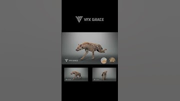 Spotted Hyena Animation - Unreal Engine Character Asset  #blender  #animal #3d #vfx #cgi #maya