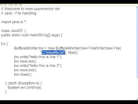Java Part 19 File Handling