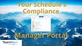 TeamWork 5 Manager Tutorial: How to Check Your Schedule's Compliance
