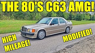 Inspecting, Fixing, & Driving A Rare Mercedes Icon! Modified & High Mileage 190E 2.316!
