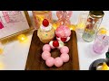 【ASMR】苺のお菓子をクレイクラッキング🍓🍩