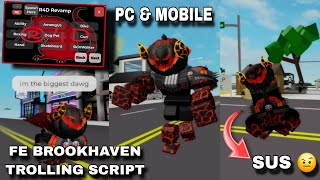 Famous NEW Brookhaven FE  Admin Command Trolling Script | R4D Revamp Fluxus,Hydrogen,Delta,Arceus X Mobile  Wealth