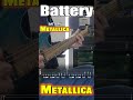 Battery - Metallica #shorts #guitartabs #guitarlesson