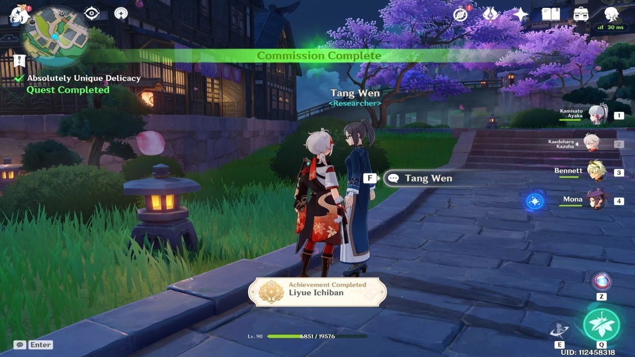 Inazuma Hidden Achievement about Liyue Food!