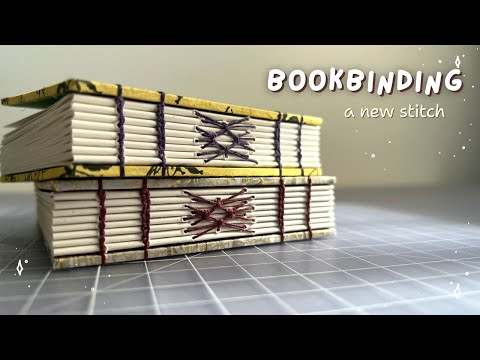 A Bookbinding Stitch ✿ decorative coptic stich with quiet music