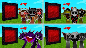 How To Make A Portal To The SPRUNKI OREN, SIMON, DURPLE, GRAY ALL PHASE Dimension in Minecraft PE