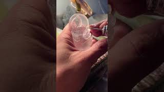 Quartz crystal carving #gemstone #carvings #handcarving