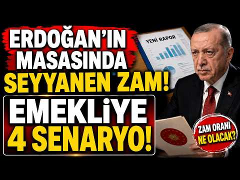 ERDOĞAN’IN MASASINDA SEYYANEN ZAM! EMEKLİYE 4 SENARYO: YENİ RAPOR GELDİ!