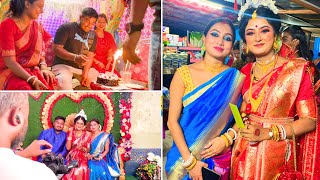 বিয়ে বাড়িতে রাজের Birthday Celebration 🎉 রেমাদির বিয়েতে ভীষণ মজা করলাম 🥰 Rituraj Vlogs 🔥