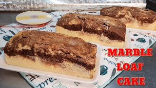 MARBLE CHIFFON CAKE RECIPE/ VANILLA AND  CHOCOLATE MARBLE LOAF