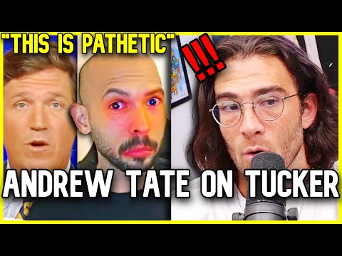 Thumbnail for Andrew Tate CRYING on Tucker Carlson | Hasanabi Reacts
