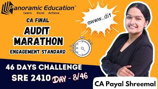 CA Final | Audit Marathon | Standards | SRE 2410 | CA Payal Shreemal