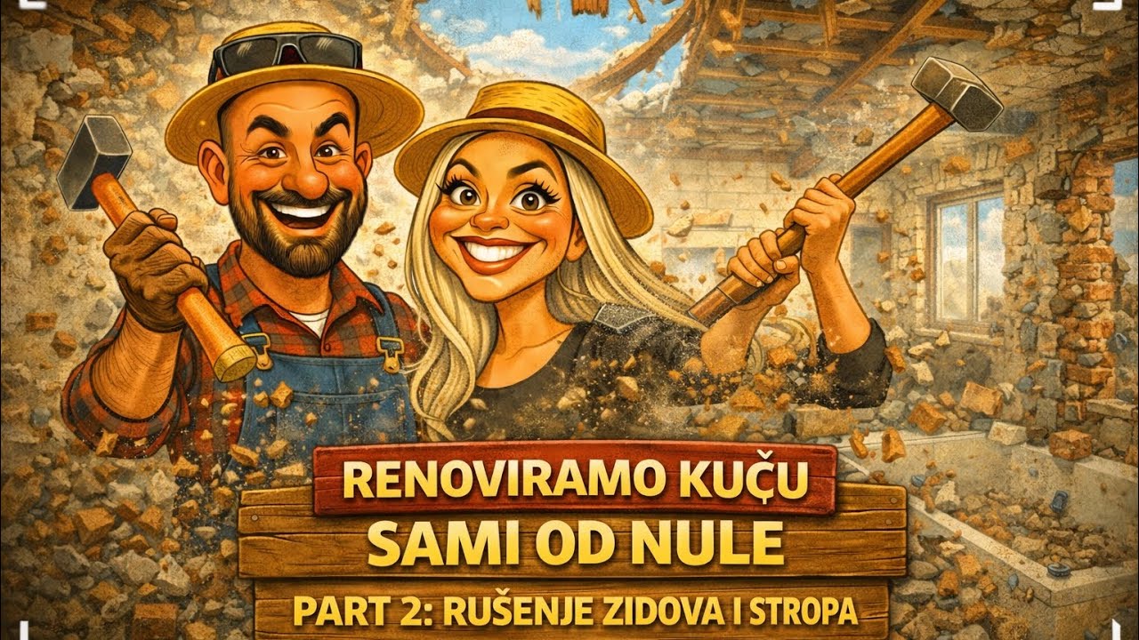 Renoviramo sami staru kuću na selu: Rušenje i skidanje stropa