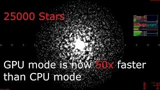 PhysX3D [GRAVITY SIMULATION] 25k body galaxy @20x playback speed