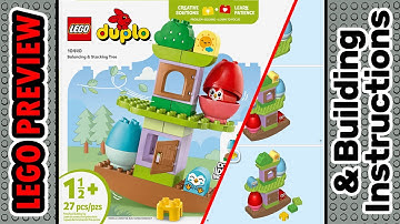 PREVIEW: 10440, LEGO DUPLO, Balancing & Stacking Tree & Building Instructions! LEGO 2025