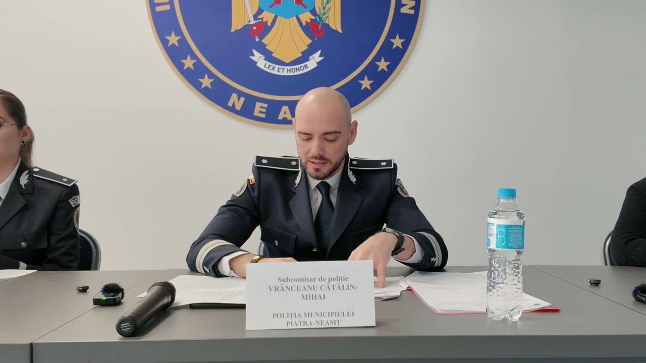 Poliția Neamț - Siguranța pe internet- prevenirea fraudelor informatice (conferință de presă)