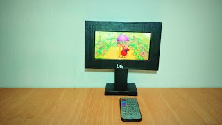 How To Make A Tv With Cardboard Sample At Home Diy Cardboard Tv 