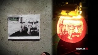 Breaking Bad Pumpkin Carving - Timelapse